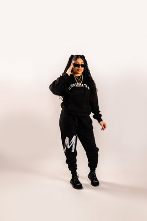 Black Unisex "M" Logo Sweatpants